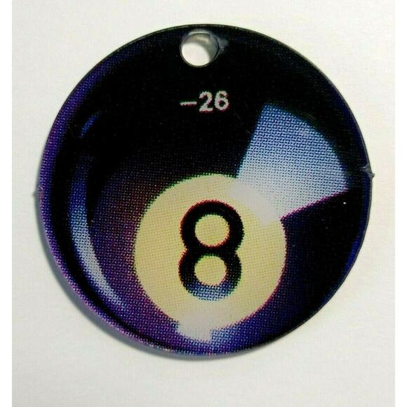 Sharkey's Shootout Pinball Keychain Promo Plastic 2000 Billiards Pool Game - Picture 1 of 3